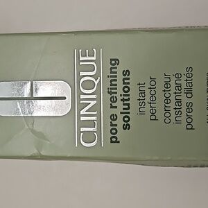 Clinique pore refining Solutions Box is damaged, but product is fine.